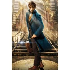 Fantastic Beasts Newt Scamander Coat -Film Star Cheap Outfits Store eddie redmayne fantastic beasts blue trench coat 4 500x500 1