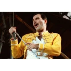 Freddie Mercury Yellow Jacket 11 Freddie Mercury Yellow Jacket -Film Star Cheap Outfits Store freddie mercury military jacket2 500x500 1