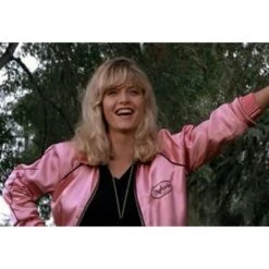 Grease Pink Ladies Jacket -Film Star Cheap Outfits Store grease 2 michelle pfeiffer pink ladies jacket 2 500x500 1