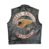 California MC Hells Angels Black Leather Vest