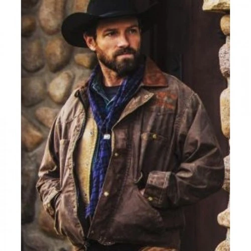 Yellowstone Ryan Brown Leather Jacket 1 Yellowstone Ryan Brown Leather Jacket
