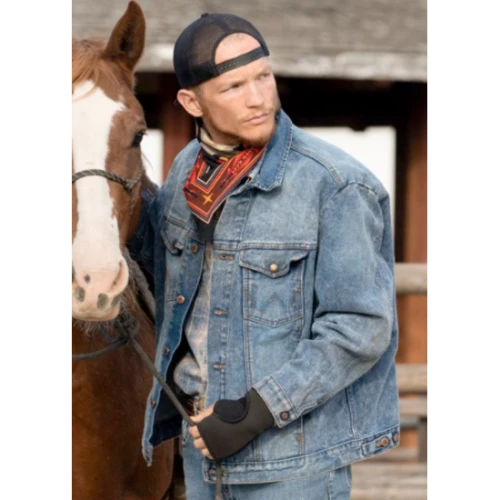 Yellowstone Jimmy Hurdstrom Blue Denim Jacket 1 Yellowstone Jimmy Hurdstrom Blue Denim Jacket