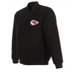 Kansas City Chiefs Varsity Black Wool Jacket