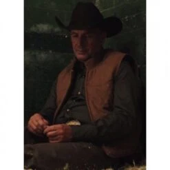 Kevin Costner Yellowstone John Dutton Leather Quilted Vest