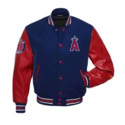 LA Angels Red And Blue Varsity Jacket