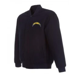 Los Angeles Chargers Varsity Navy Blue Wool Jacket