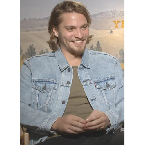 Yellowstone Kayce Dutton Blue Denim Jacket 1 Yellowstone Kayce Dutton Blue Denim Jacket