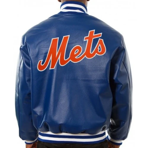 New York Mets Varsity Leather Jacket 2 New York Mets Varsity Leather Jacket - Image 2