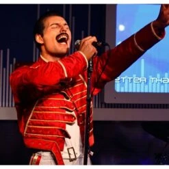 Queen Rock Band Concert Freddie Mercury Red Jacket