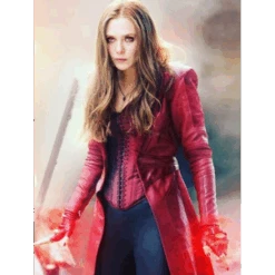 Civil War Scarlet Witch Red Leather Coat -Film Star Cheap Outfits Store scarlet witch captain america civil war jacket 500x500 1