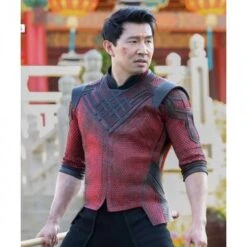 Shang-Chi Red And Black Leather Costume Jacket