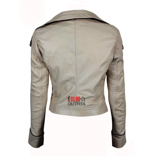 Emilia Clarke Solo A Star Wars Story Qi'ra White Jacket 2 Emilia Clarke Solo A Star Wars Story Qi'ra White Jacket - Image 2