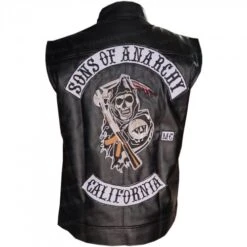 Jax Teller Sons Of Anarchy Leather Patches Vest -Film Star Cheap Outfits Store sons of anarchy vest 1 500x500 1
