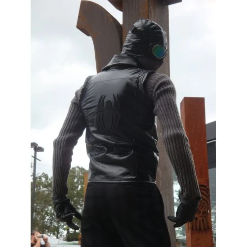 Spiderman Noir Costume Leather Vest 5 Spiderman Noir Costume Leather Vest - Image 5