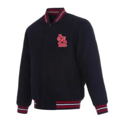 St. Louis Cardinals Varsity Navy Blue Wool Jacket