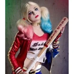 Harley Quinn Bomber Jacket - Suicide Squad -Film Star Cheap Outfits Store suicide squad harley quinn jacket 500x500 2