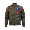 Top Gun Ma-1 Bomber Jacket With Patches