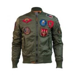 Top Gun Ma-1 Bomber Jacket With Patches