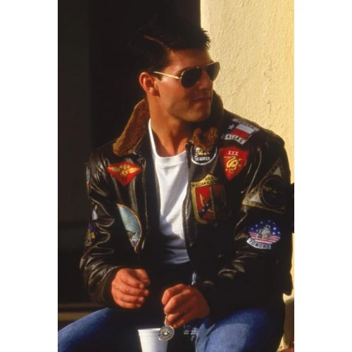 Top Gun Tom Cruise Leather Jacket 4 Top Gun Tom Cruise Leather Jacket - Image 4