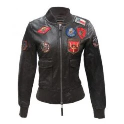 Top Gun Women's Vegan Leather Jacket