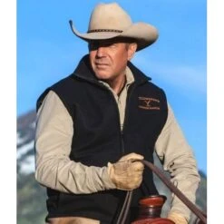 Kevin Costner Yellowstone Dutton Ranch Vest -Film Star Cheap Outfits Store yellowstone john dutton ranch black vest 500x500 1